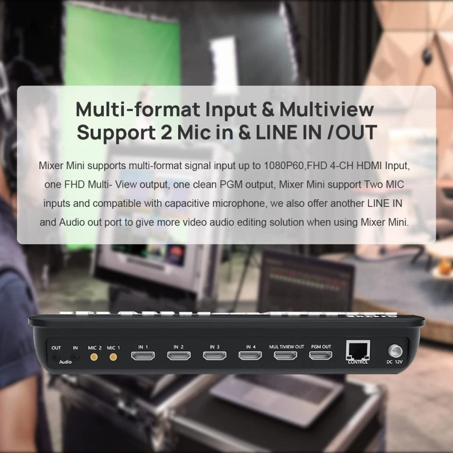Cinetreak Mixer Mini 4-Channel HDMI FHD Video Switcher