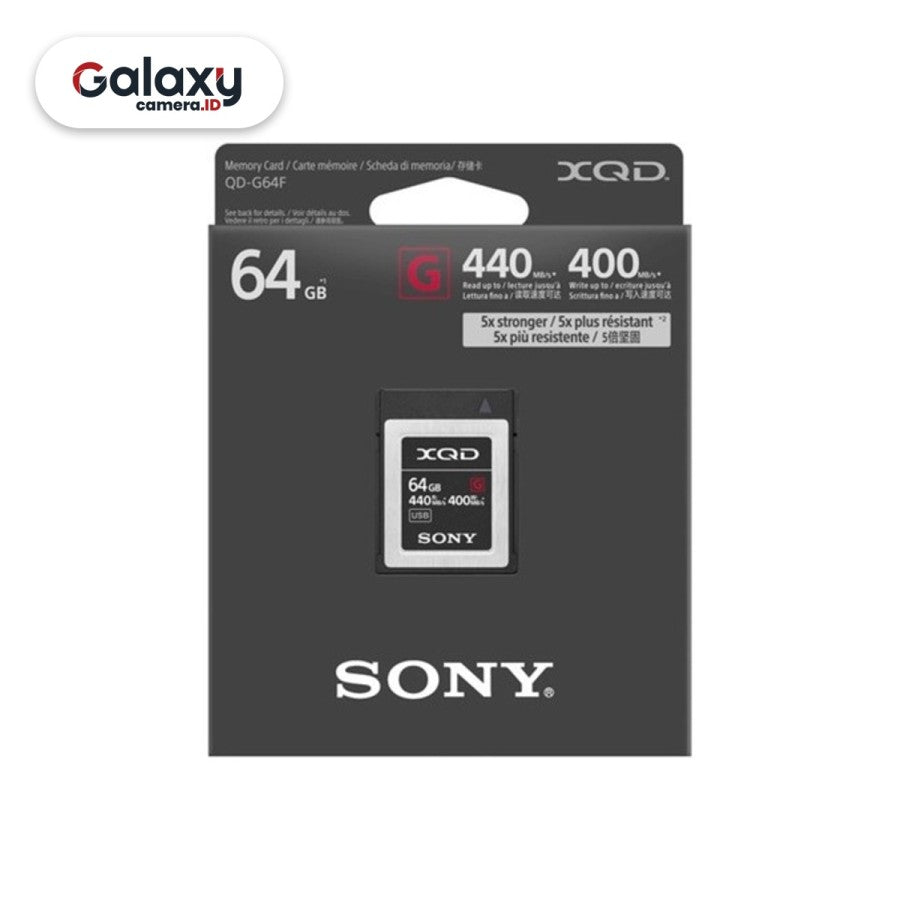 Memory Card Sony XQD 64GB G Series 440MB/s Kartu Memori 64 GB Original