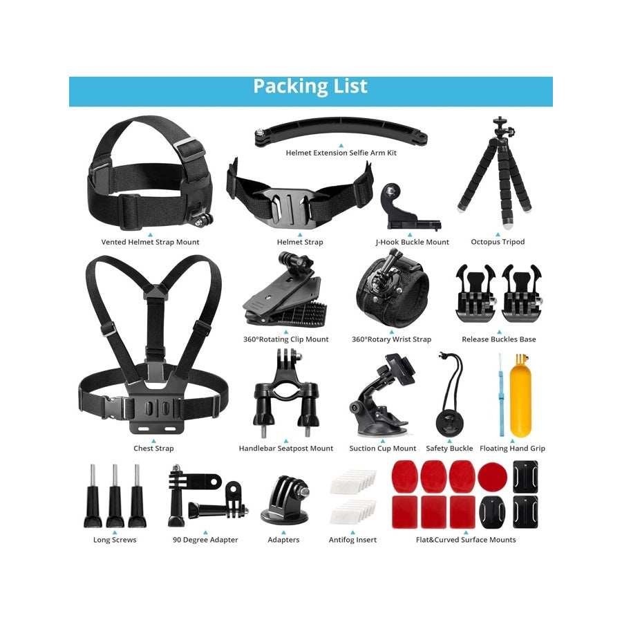 Akaso 42 In 1 Accessories Kit Camera Action
