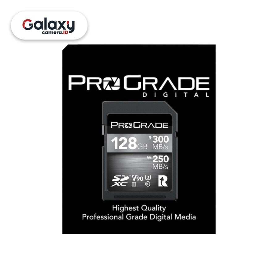 Memory PROGRADE SDXC COBALT 128GB UHS-II V90 300mb/s SD Card Original