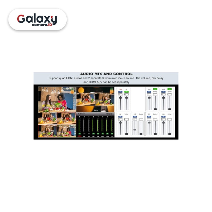 Cinetreak Cinelive C1 4 HDMI Video Switcher Mixer Livestreaming