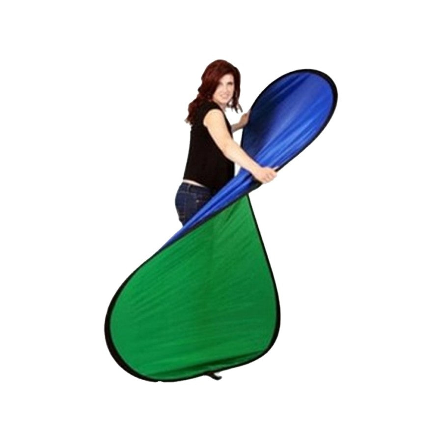 Collapsible 1.5 x 2.1 Meter Chromakey Green + Blue Screen Background