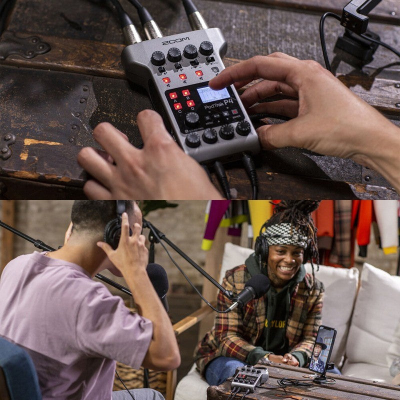 Zoom PodTrak P4 Portable Multitrack Podcast Recorder