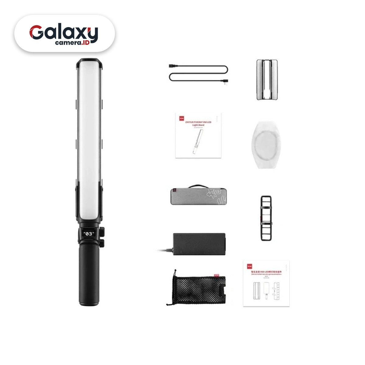 Zhiyun Fiveray V60 Bi-Color LED Light Wand Combo Kit V60Bi Color Garansi Resmi
