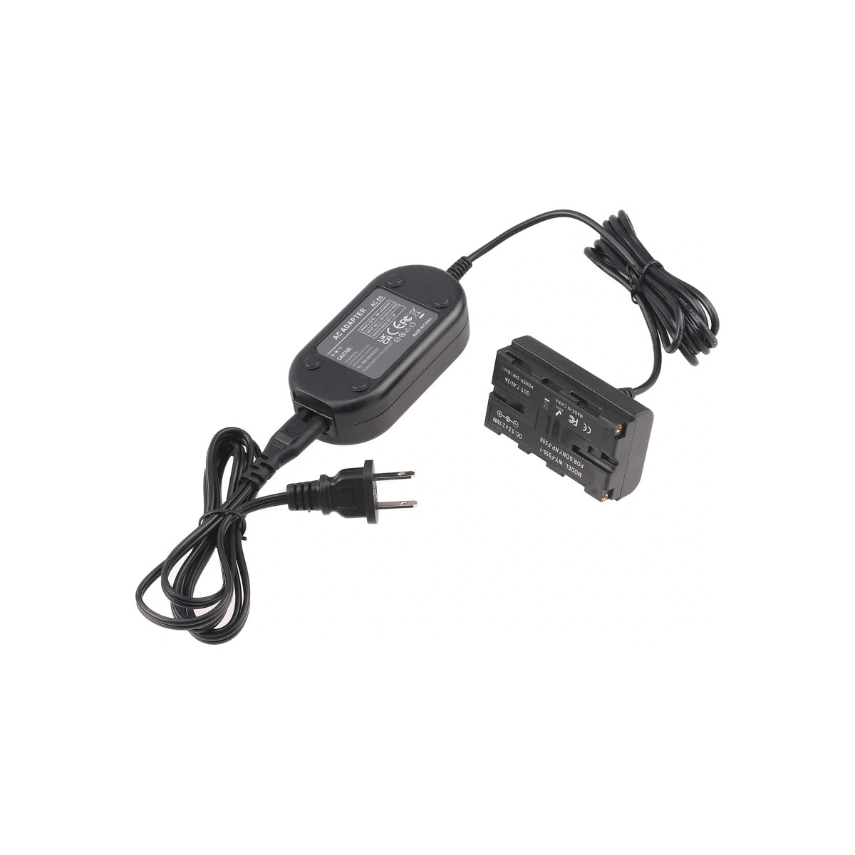 Casell Dummy Battery Sony NP-F550 + Power Adapter