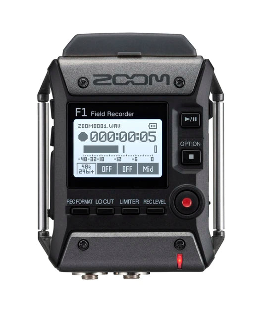 Zoom F1 Field Recorder with Lavalier Microphone
