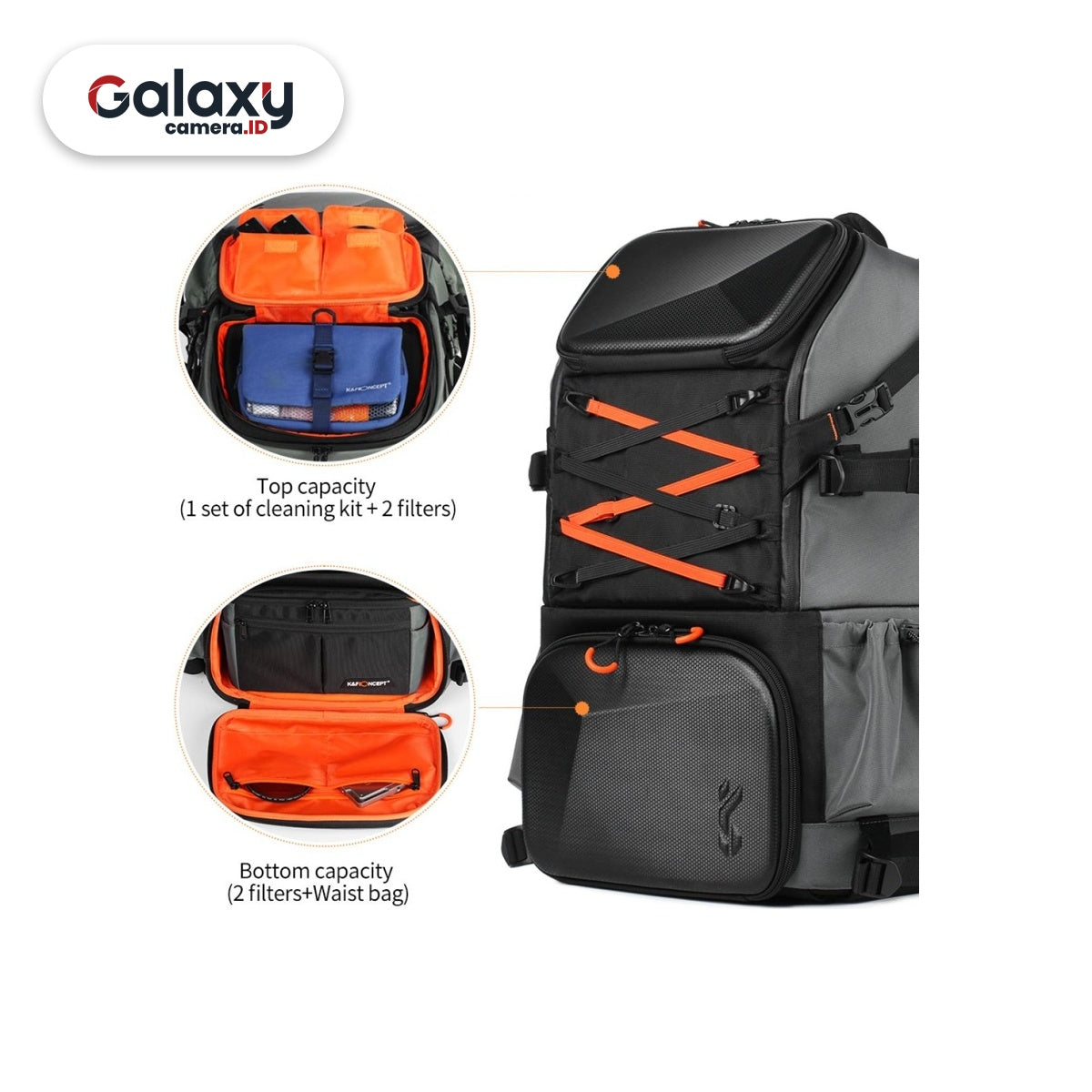 KNF K&F Concept 33L Travel Camera Bag Backpack Tas Kamera (KF13.107)