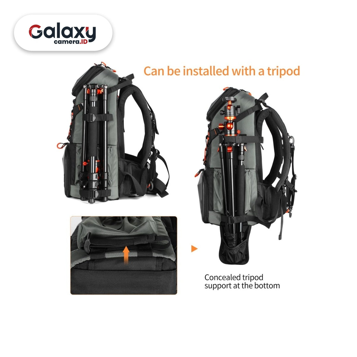 KNF K&F Concept 33L Travel Camera Bag Backpack Tas Kamera (KF13.107)