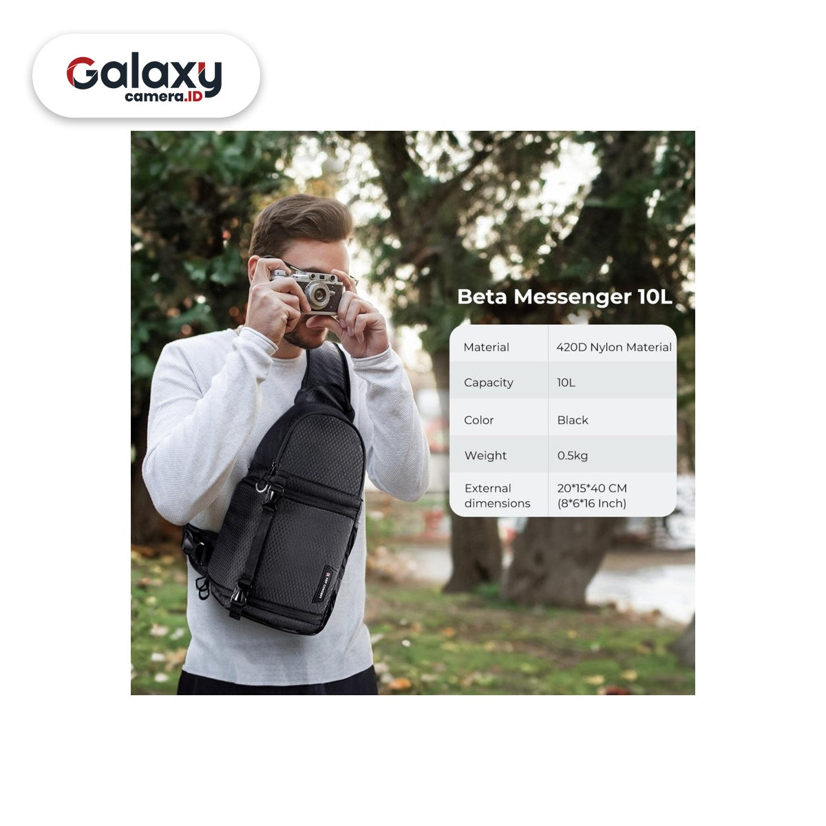KNF K&F Concept 10L Sling Camera Bag Tas Kamera Backpack (KF13.141)