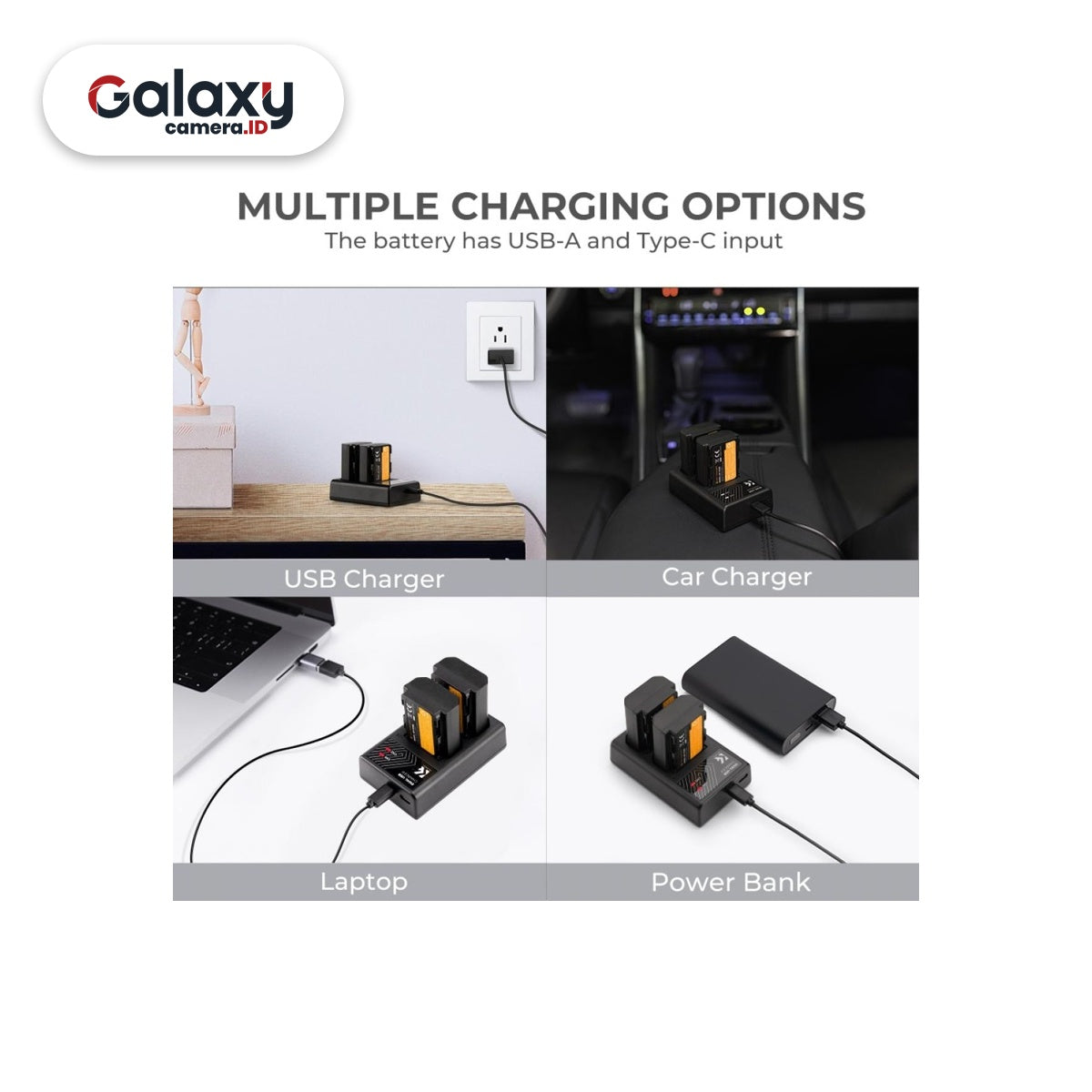 KNF K&F Concept 2PCS Battery NP-FZ100 + Dual Slot Charger (KF28.0016)