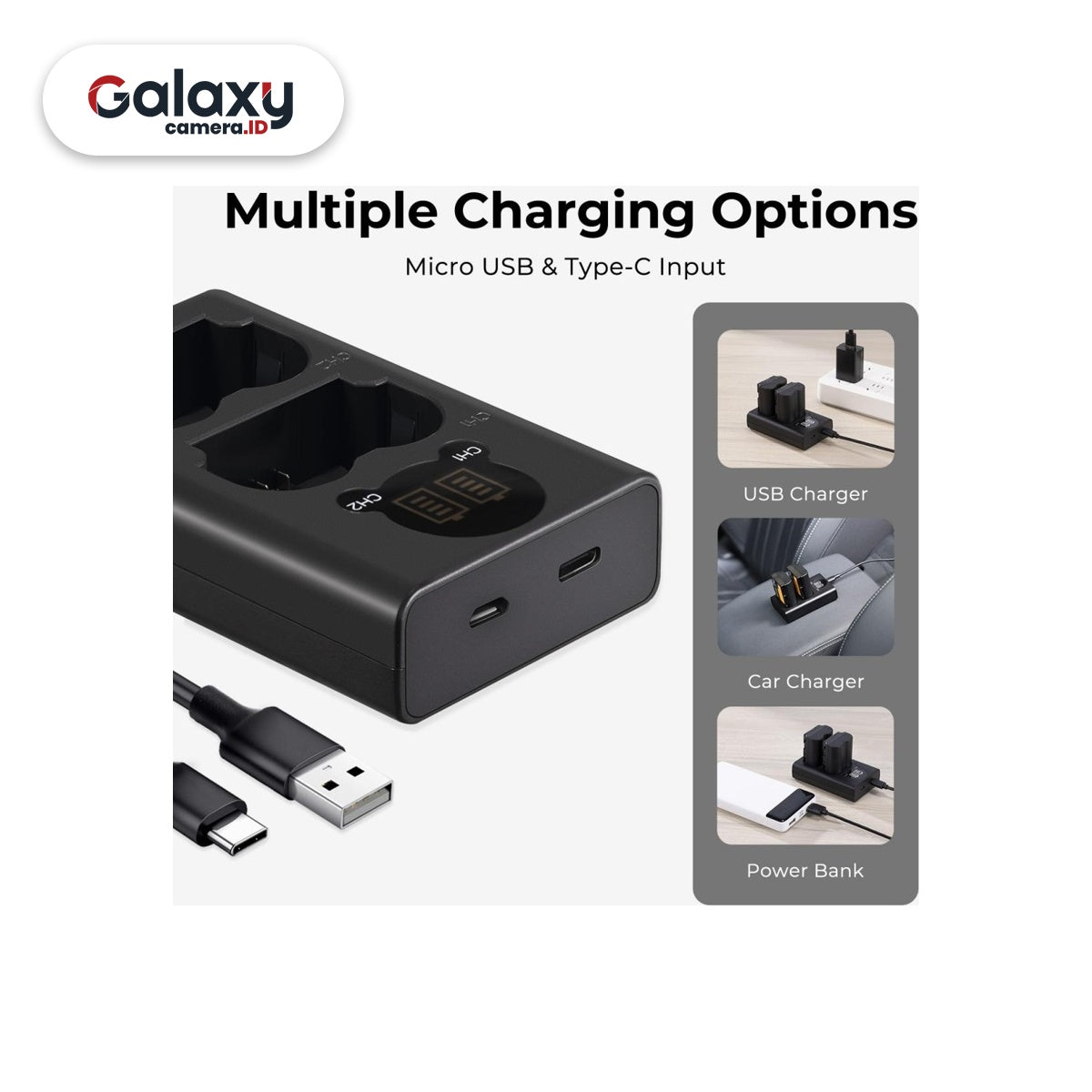 KNF K&F Concept 2PCS Battery NP-W235 + Dual Slot Charger (KF28.0018)