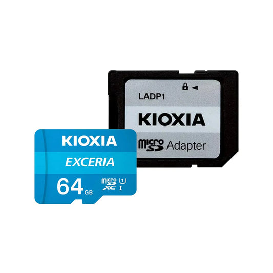 Memory MicroSD Kioxia Exceria 64GB UHS-I 100mb/s With Adapter