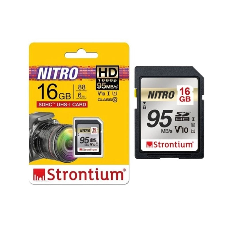 Memory SDHC Nitro Strontium 16GB 95mbps