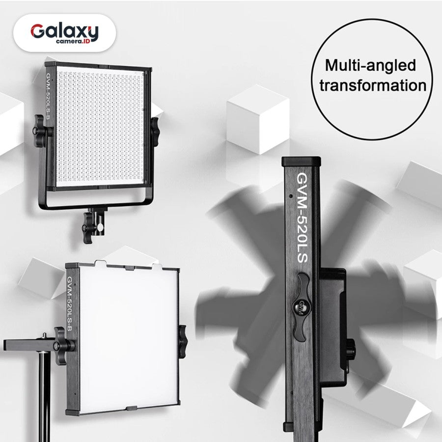 GVM-520LS-B Bi-Color LED Video Light 3200K~5600K CRI & TLCI 97+