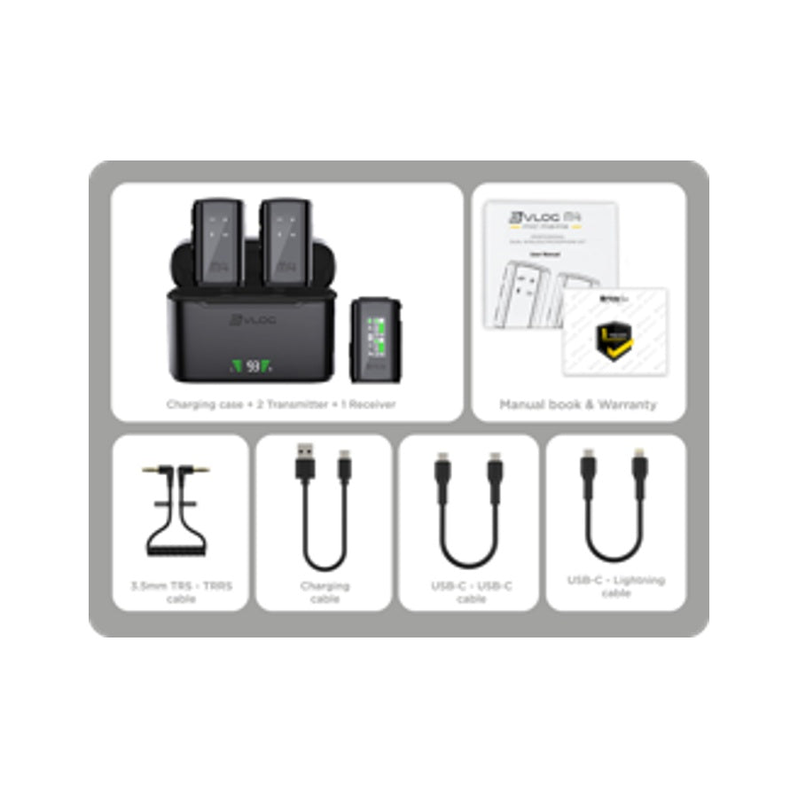 Brica B-VLOG M4 Dual Wireless Microphone