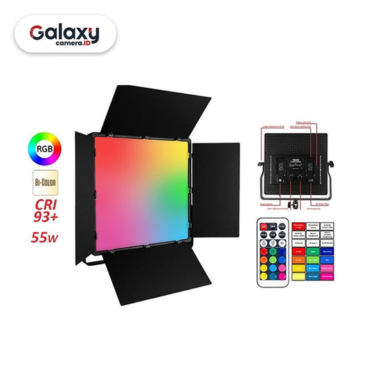 Takara LUNA 800R 55W RGB & Bi-Color LED Video Studio Light Panel