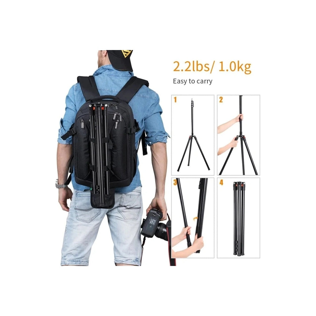 K&F Concept Heavy Duty Light Stand 2,3M