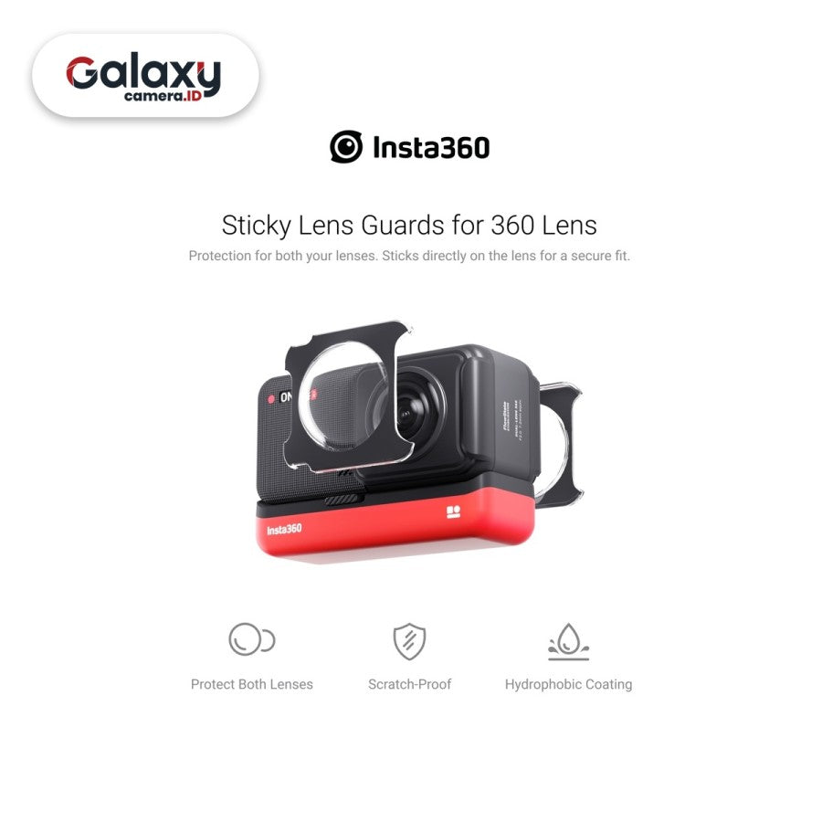 Insta360 Sticky Lens Guard Set for ONE RS 360 Lens Mod Original