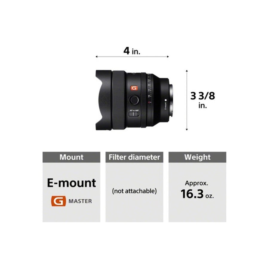 Sony FE 14mm f1.8 GM Lensa Sony 14mm f/1.8 GM