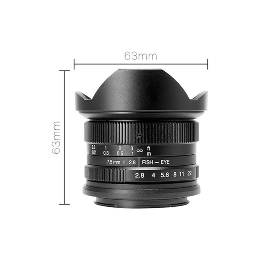 7Artisans 7.5mm F2.8 Mark II For Fuji FX Mount