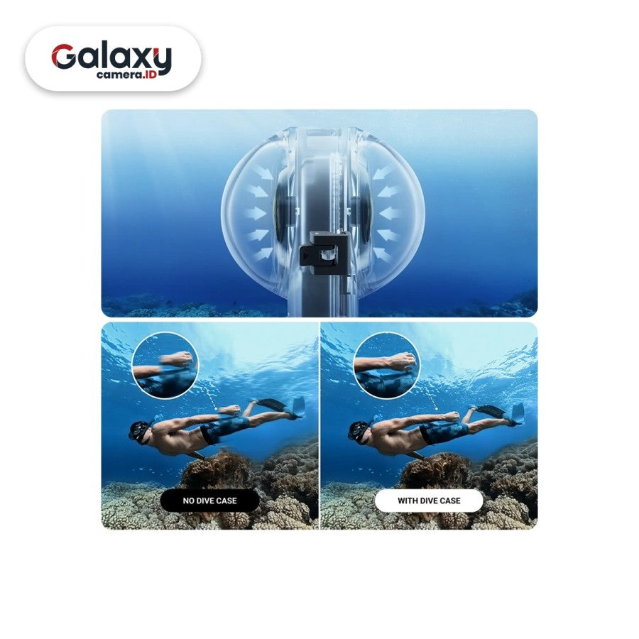 Insta360 X3 Invisible Dive Case Insta 360 Aksesoris Casing  X 3 Resmi
