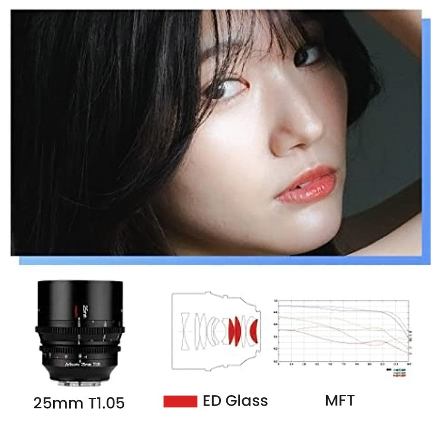 7Artisans 25mm T1.05 Cine Lens APS-C
