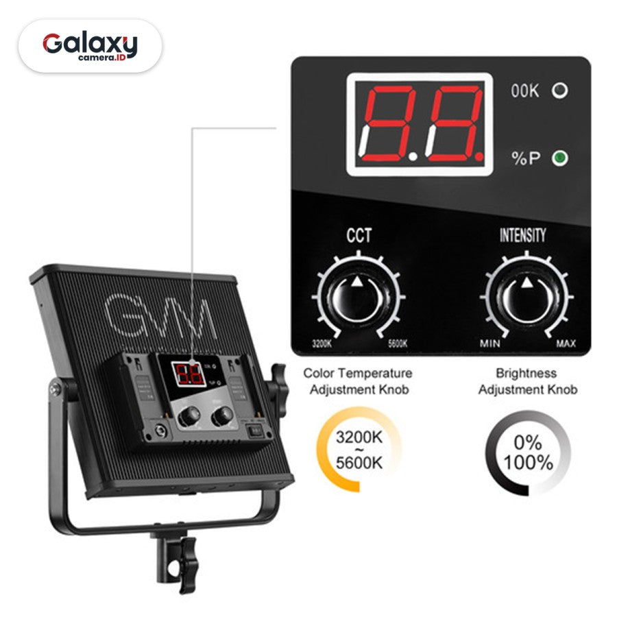 GVM-520LS-B Bi-Color LED Video Light 3200K~5600K CRI & TLCI 97+