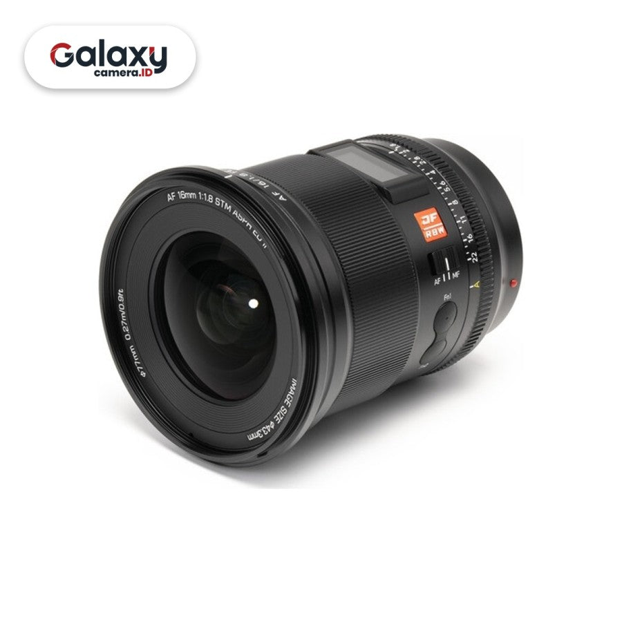 Lensa Viltrox AF 16mm F1.8 FE Full Frame for Sony E Mount Resmi