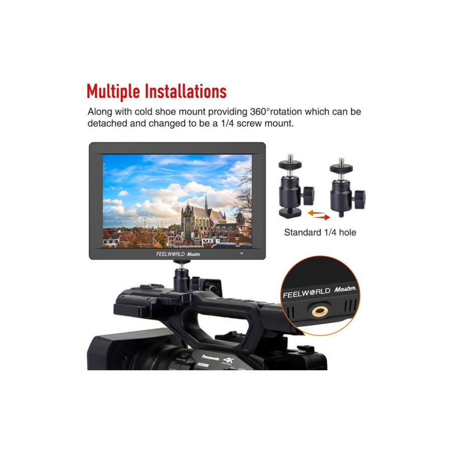 FeelWorld MA7S 3G-SDI and HDMI 4K On-Camera Field Monitor