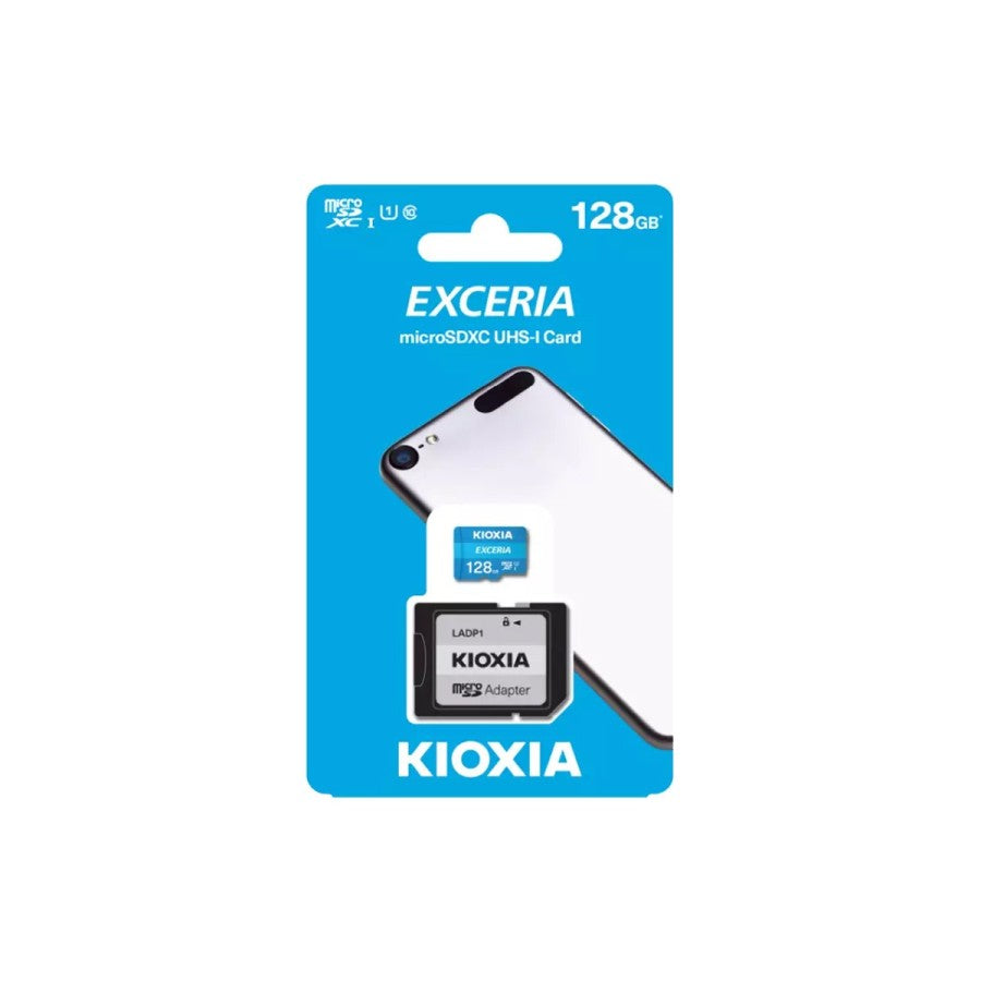 Memory MicroSD Kioxia Exceria 128GB UHS-I 100mb/s With Adapter
