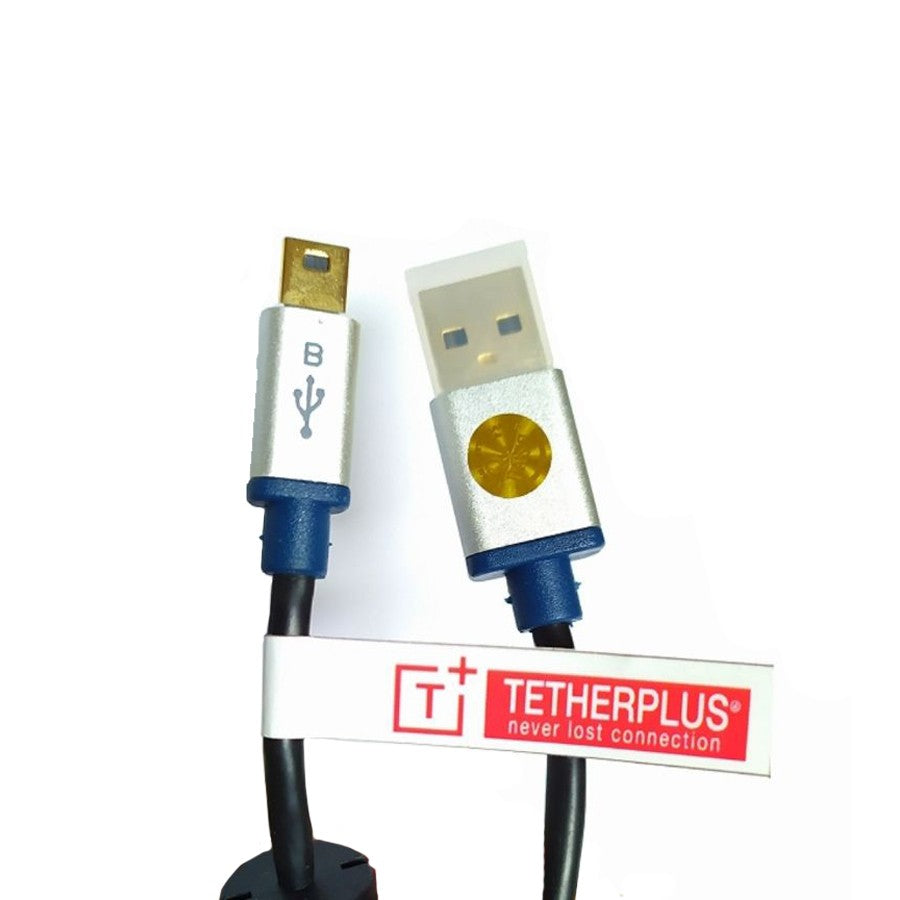 TetherPlus GoldPlate USB 2.0 Mini Cable 5 Meter