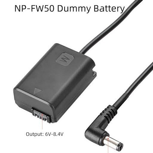 KINGMA Dummy NP-FW50 Battery Kit AC Power Adapter For Sony