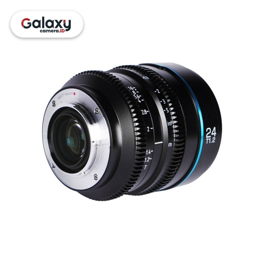 Lensa SIRUI Nightwalker 24mm T1.2 S35 Manual Focus Cine Lens Resmi