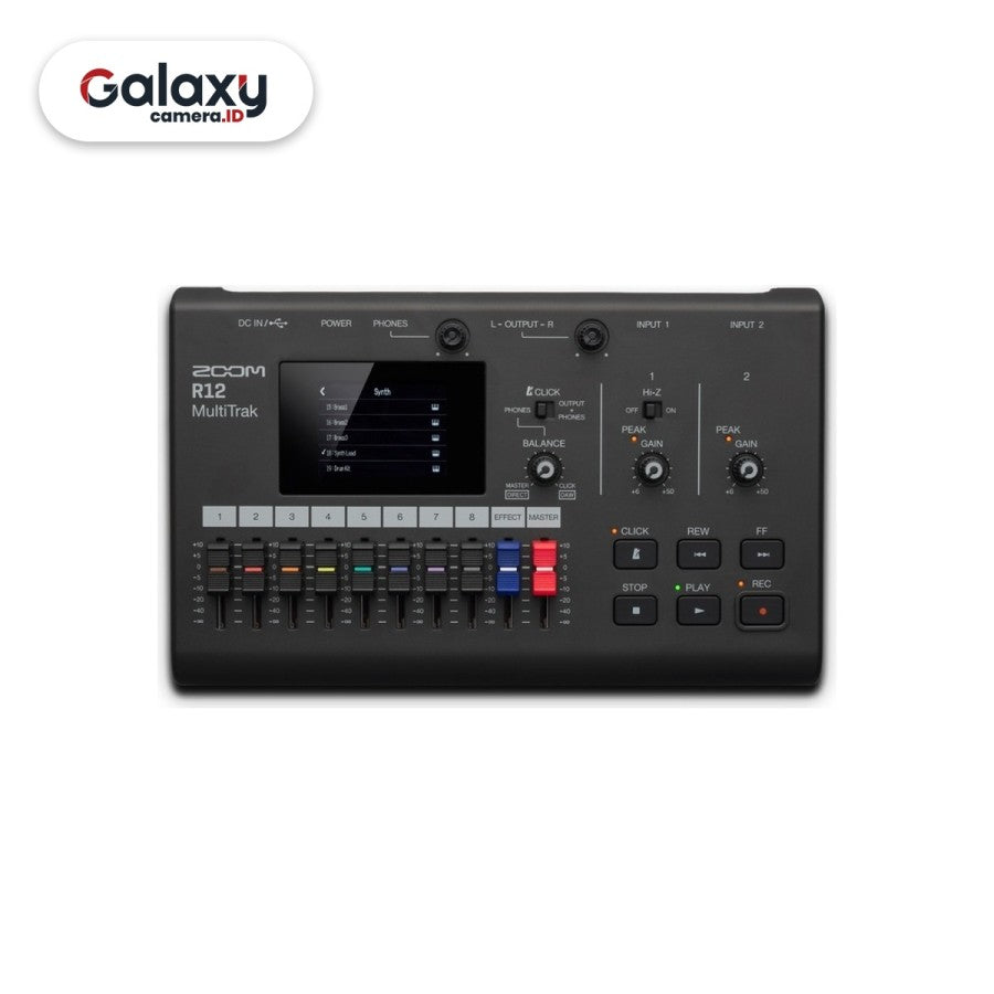 Zoom R12 Multi Track Recorder Portable Mixer Interface Multitrak Resmi