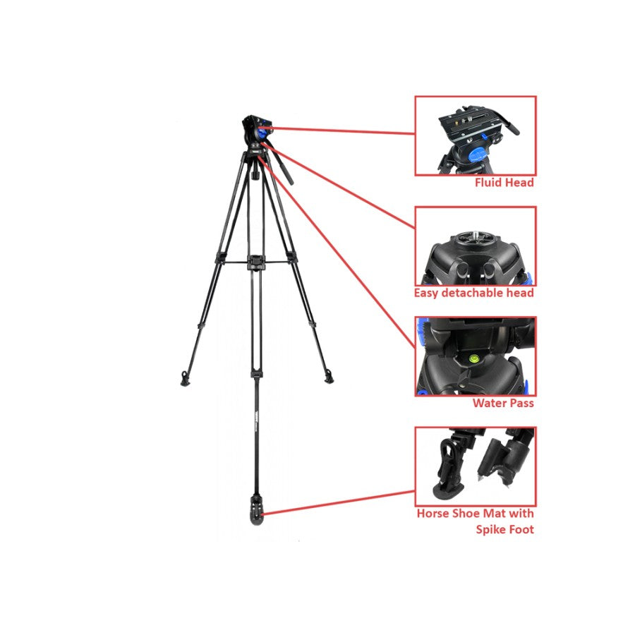 Takara Hydro B18 Professional Video Tripod