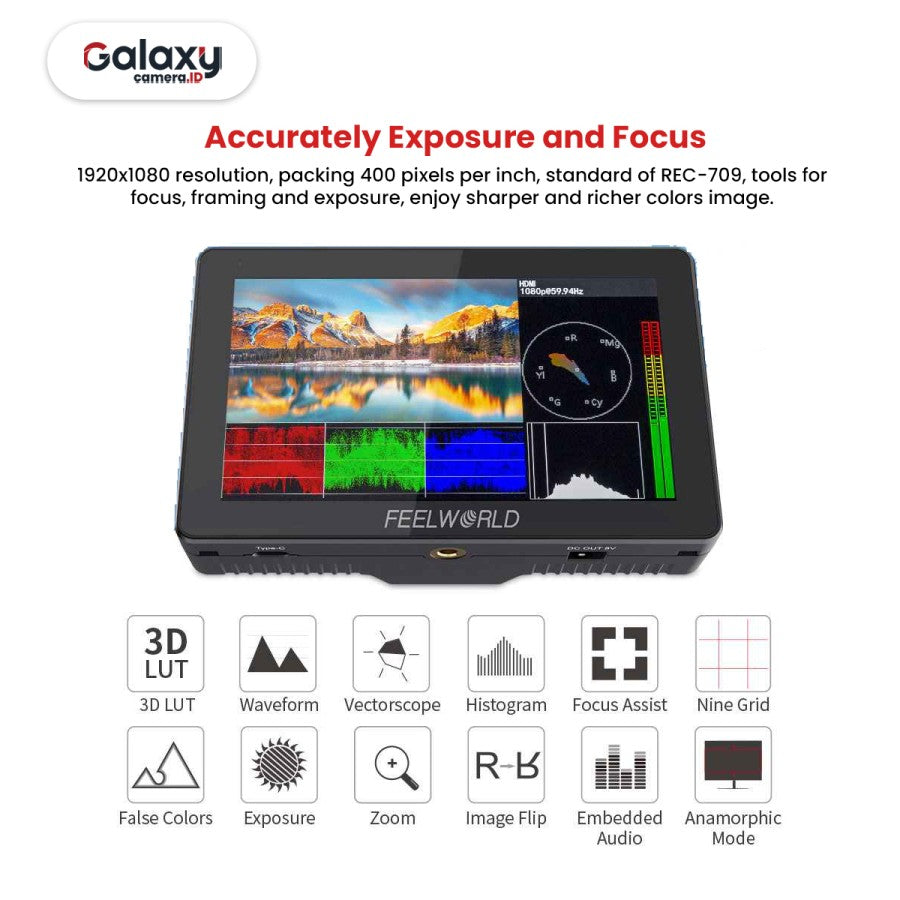 FEELWORLD FT6 FR6 5.5 Inch Wireless Video
