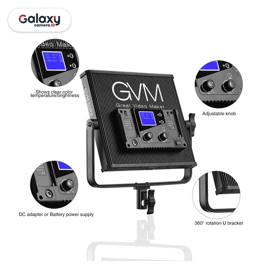 GVM-50RS RGB Video Light 2000K~5600K