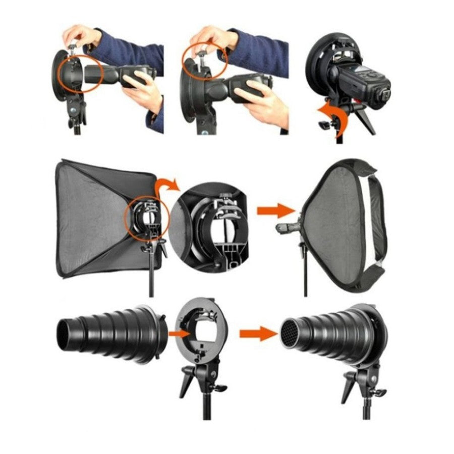 Godox S-Type Bracket Bowens Mount For Speedlite