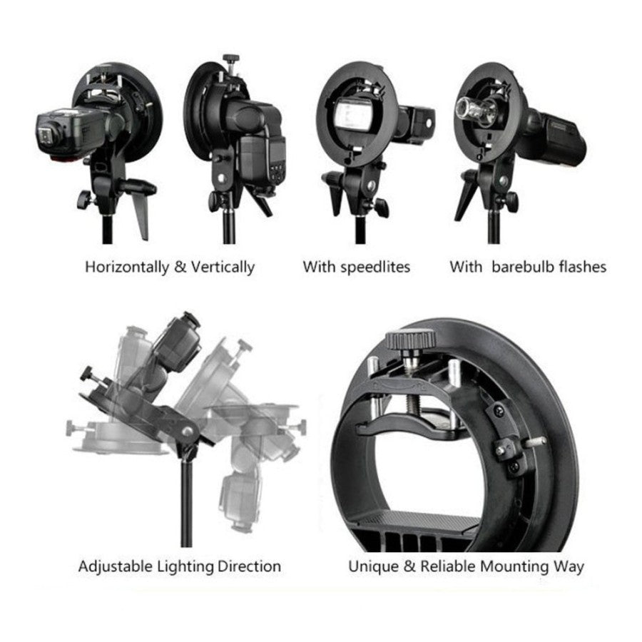 Godox S-Type Bracket Bowens Mount For Speedlite
