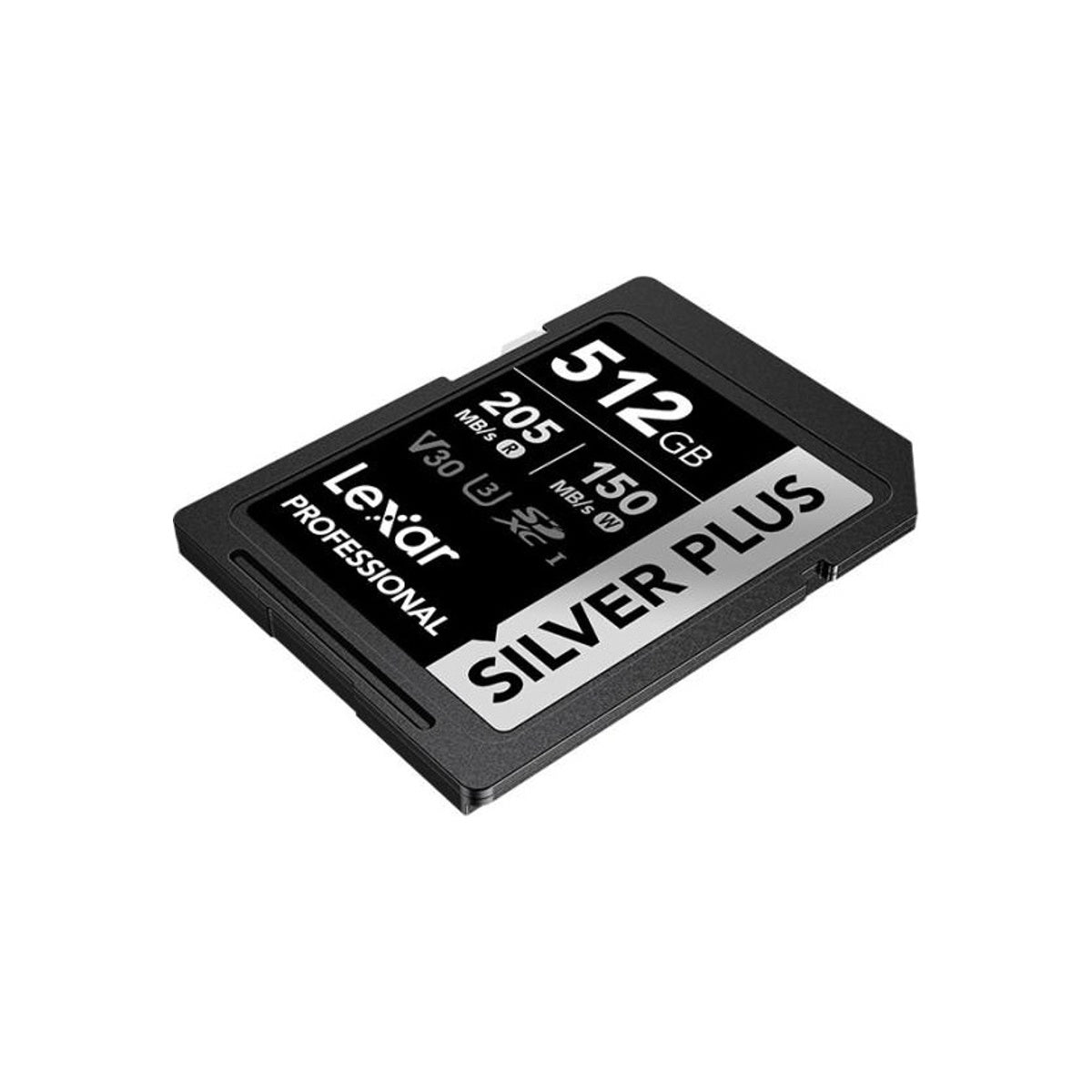 Lexar 512GB Professional SDXC SILVER PLUS UHS-I Memory Card 205MB/s