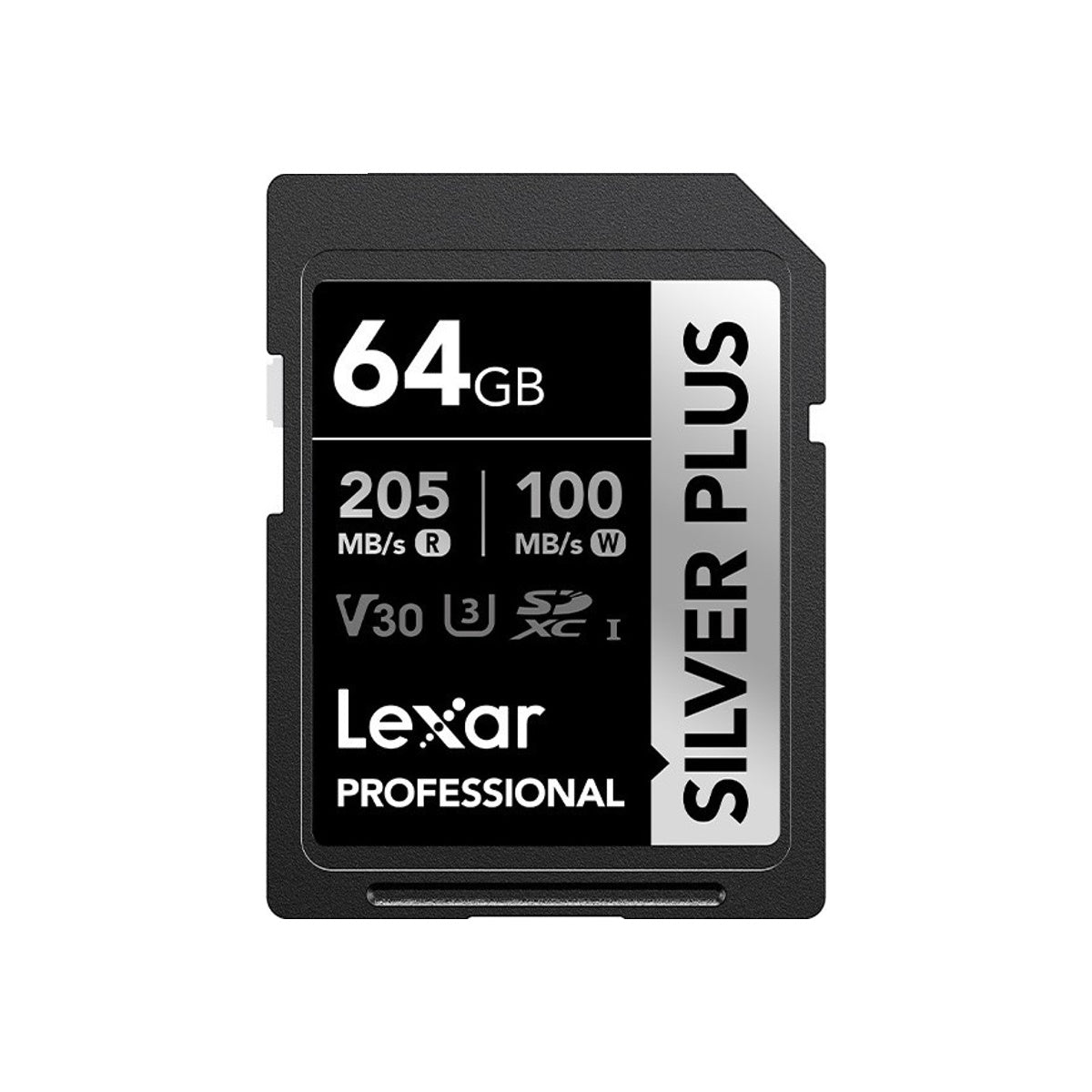 Lexar 64GB Professional SDXC SILVER PLUS UHS-I 255MB/s