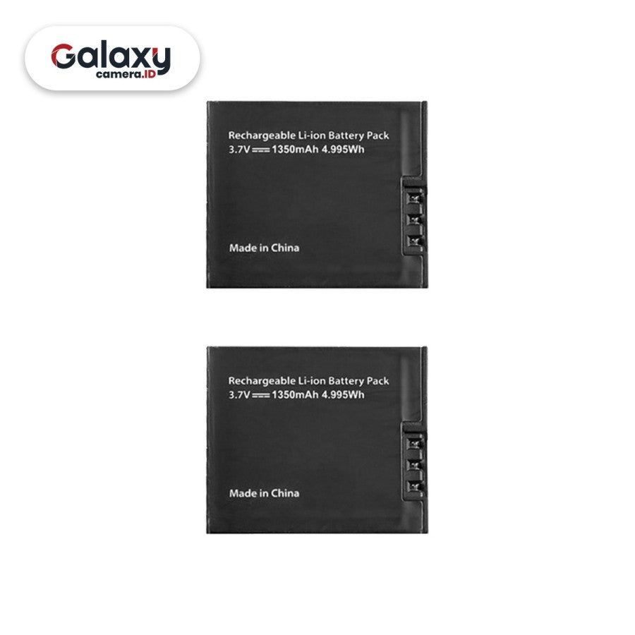 Akaso Battery Kit for Brave 7 LE 2 Baterai + Dual Slot Charger Ori