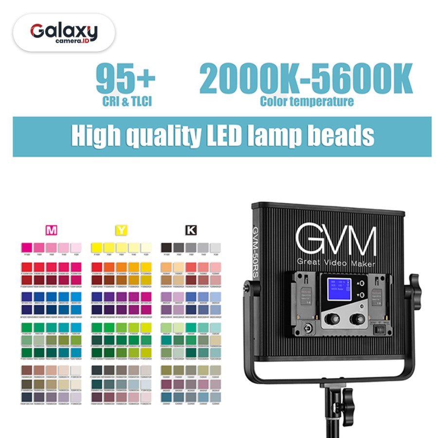 GVM-50RS RGB Video Light 2000K~5600K