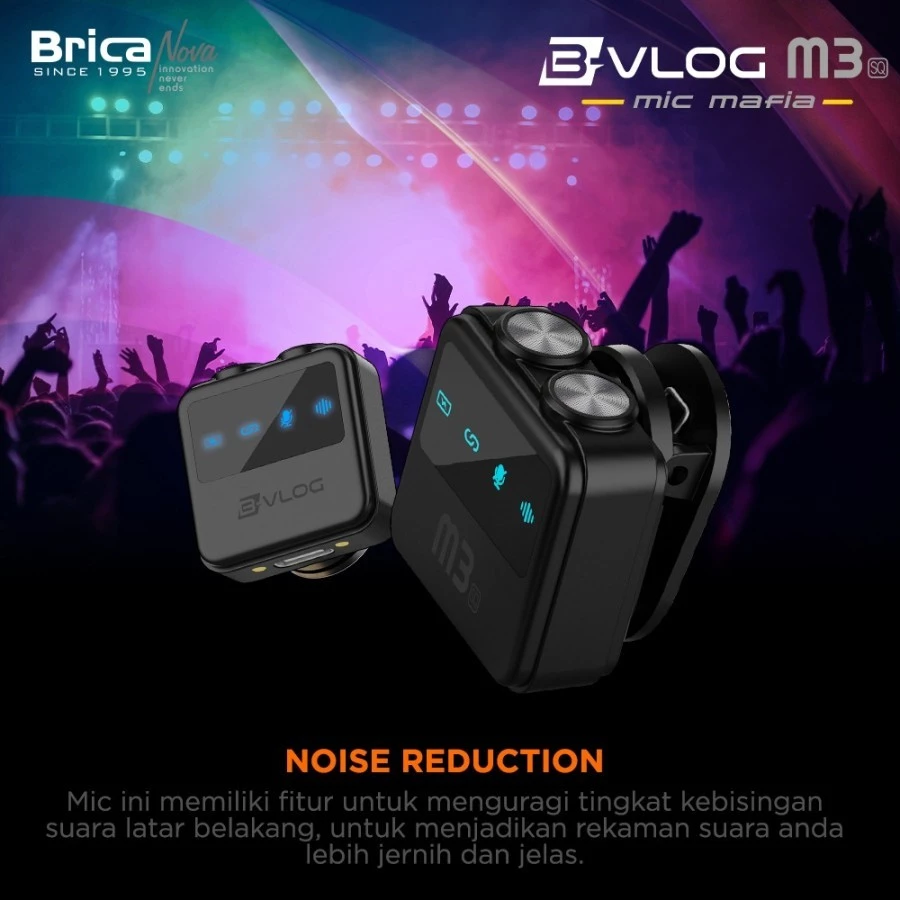 Brica B-VLOG M3 SQ Dual Wireless Microphone