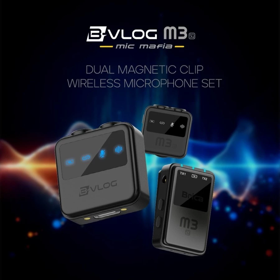 Brica B-VLOG M3 SQ Dual Wireless Microphone