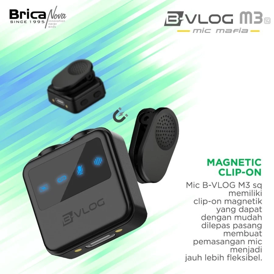 Brica B-VLOG M3 SQ Dual Wireless Microphone