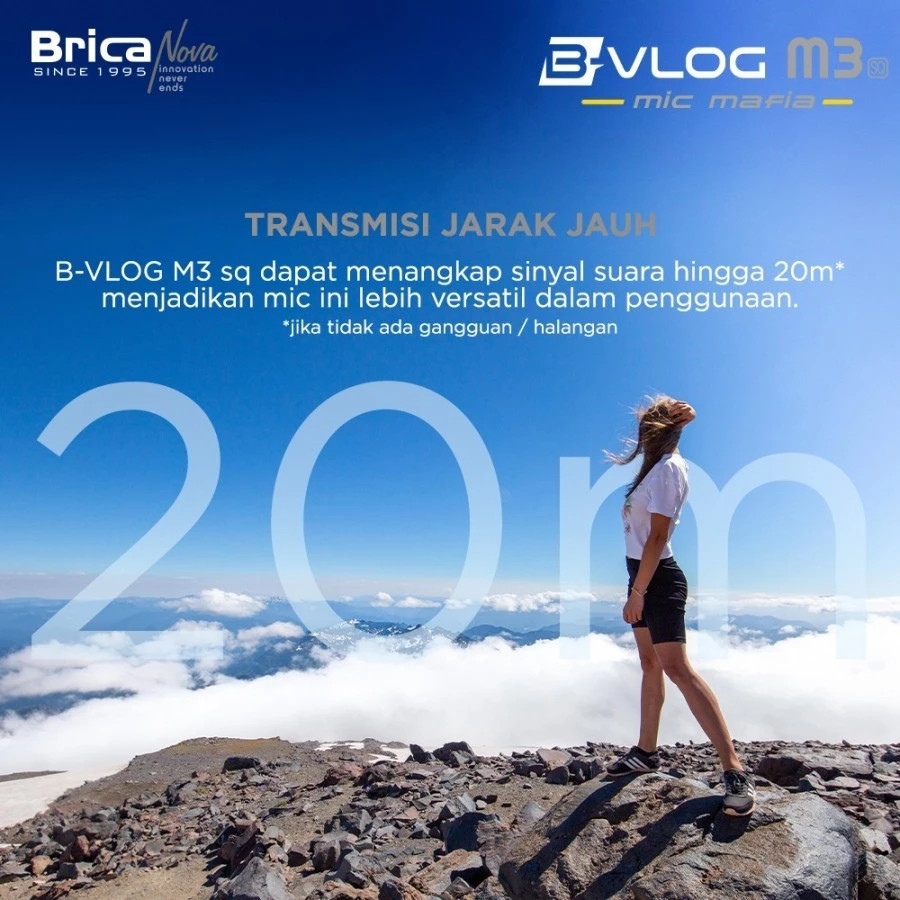 Brica B-VLOG M3 SQ Dual Wireless Microphone