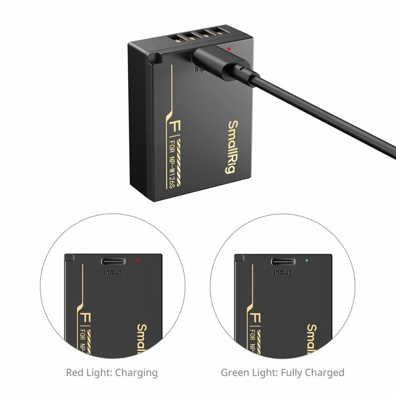 SMALLRIG NP-W126S Camera Battery with USB-C Charging for Fujifilm NPW126S Small Rig Baterai Kamera Fuji SmallRig 6099
