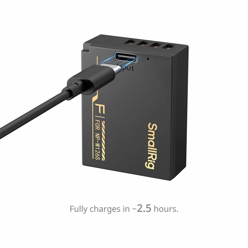 SMALLRIG NP-W126S Camera Battery with USB-C Charging for Fujifilm NPW126S Small Rig Baterai Kamera Fuji SmallRig 6099