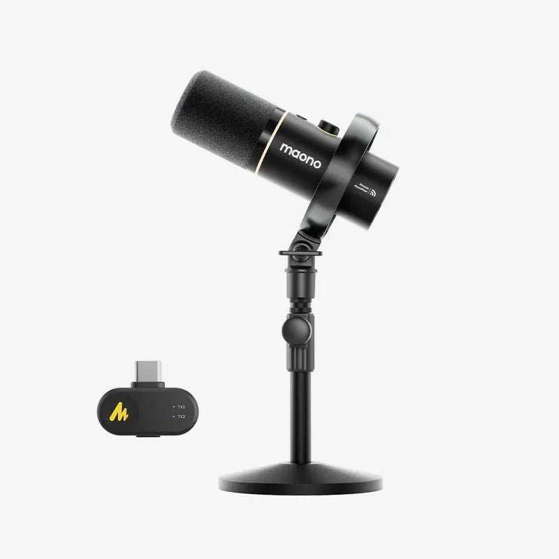 MAONO PD200W Hybrid Wireless Dynamic Microphone for Podcast Maono PD200 W Mic Studio PD200WT